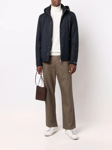 Moorer zip rain jacket