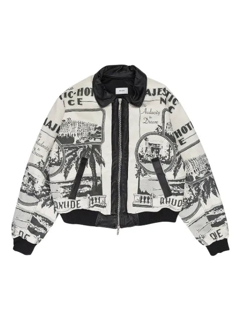 RHUDE printed voyage bomber jacket