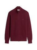 Tommy Hilfiger logo-embroidered zip-up cardigan