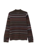 Paul Smith textured stripe merino wool cardigan