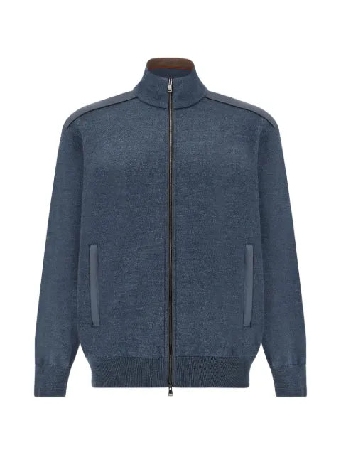 Paul & Shark Typhoon Platinum zip-up sweater
