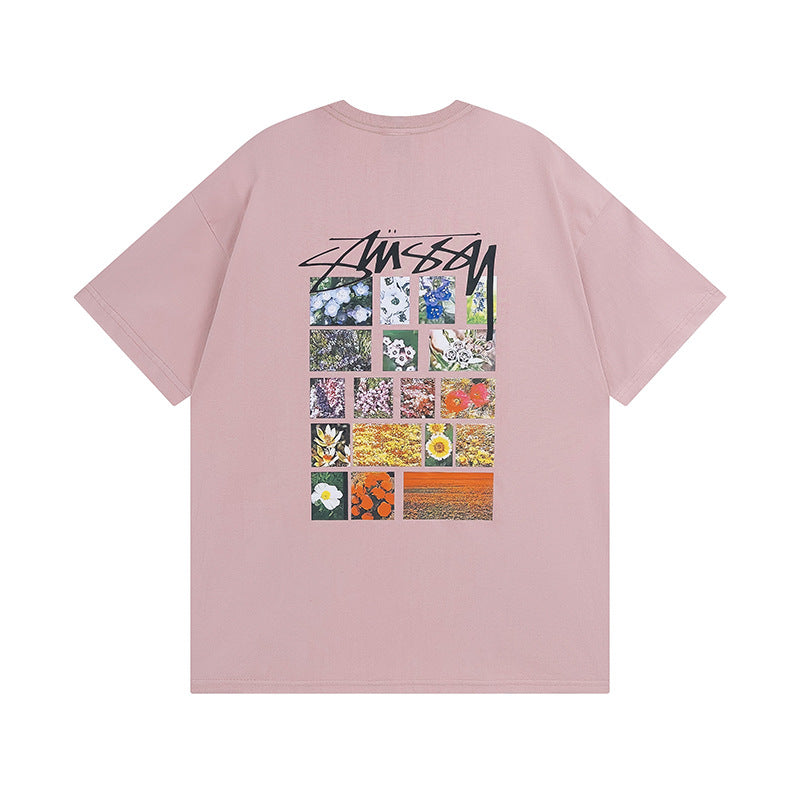 Stussy Dice 8 Ball Logo Print Oversized Tee Multi‑Style