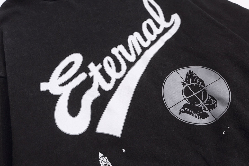 Fear of God Eternal Graphic Washed Hoodie - Black
