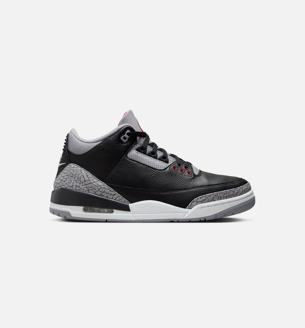 Air Jordan 3 Retro Black Cement | Men's Lifestyle Shoe | Black/Fire Red/Cement Grey/Summit White
