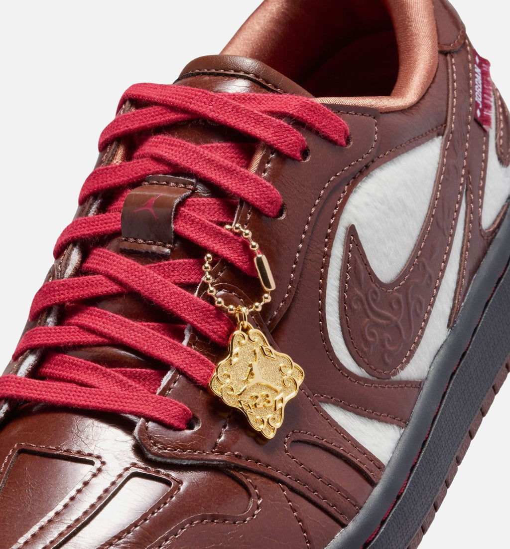 Air Jordan 1 Low Lunar New Year Women's Sneakers - Light Chocolate/Black