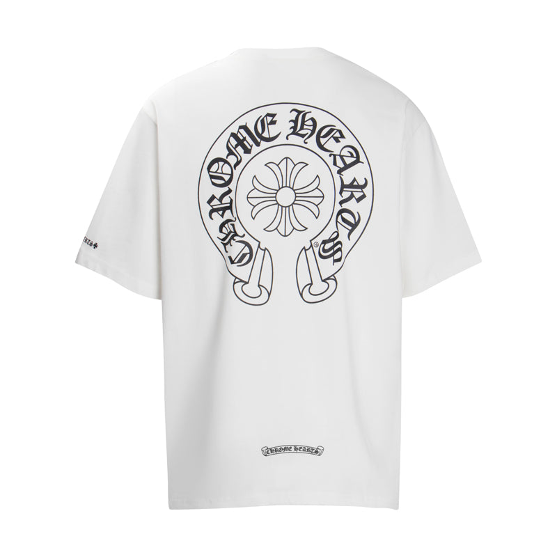 Chrome Hearts Classic Horseshoe Logo Short Sleeve T-shirt 6013