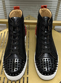 Christian Louboutin Perforated Toe High-Top Sneakers