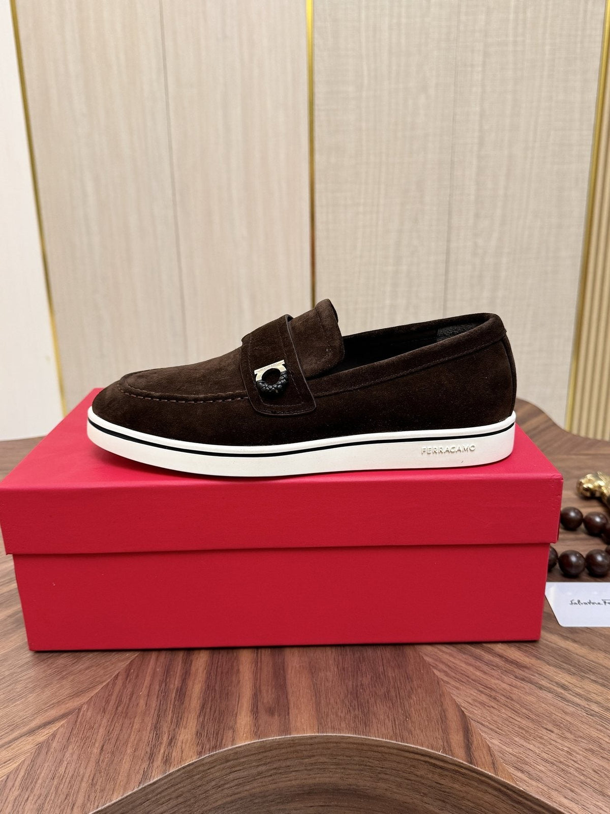 Salvatore Ferragamo Men's Strap-Detail Slip-On Shoes
